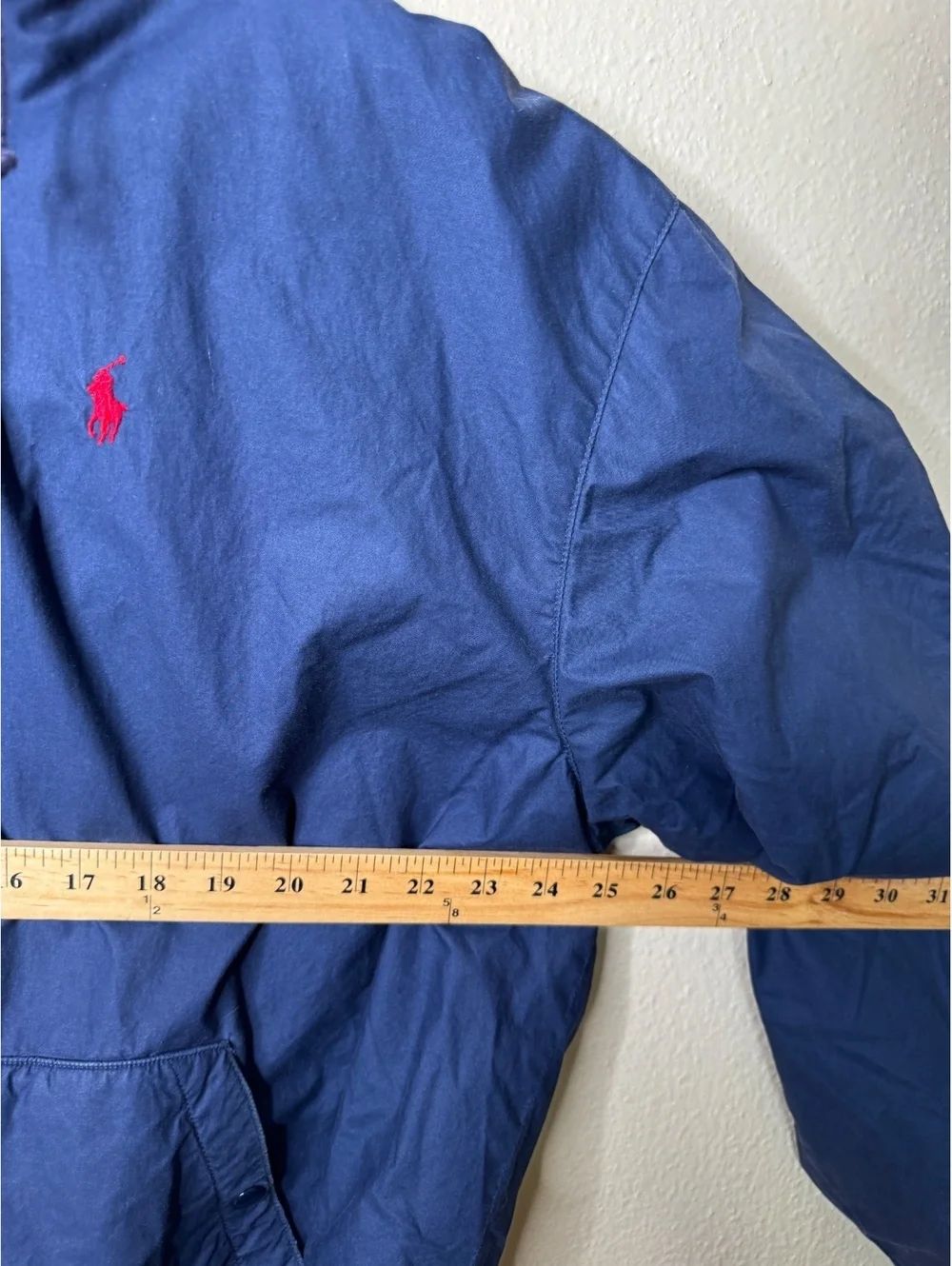 Polo Ralph Lauren Vintage Y2K Jacket Men XL Navy Hooded Fleece Lined [COPY]